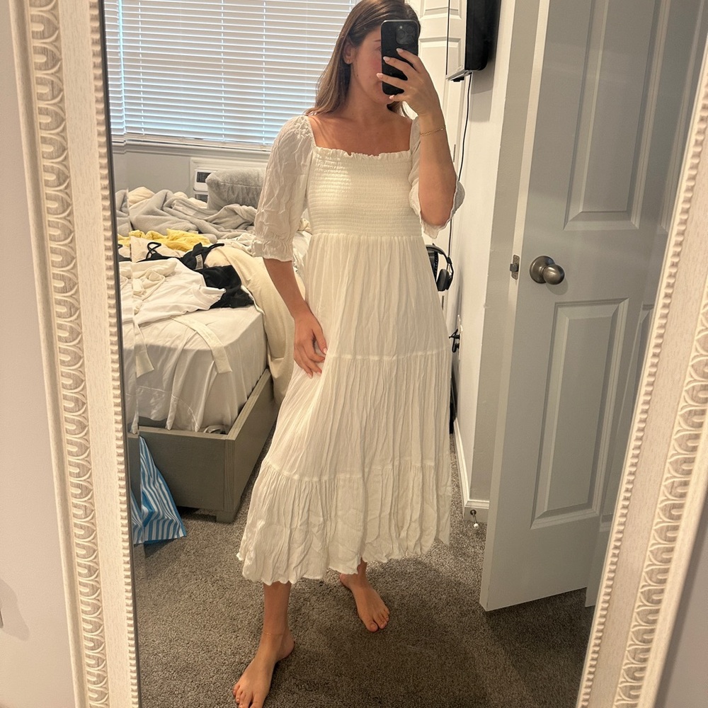 White Off-Shoulder Dress